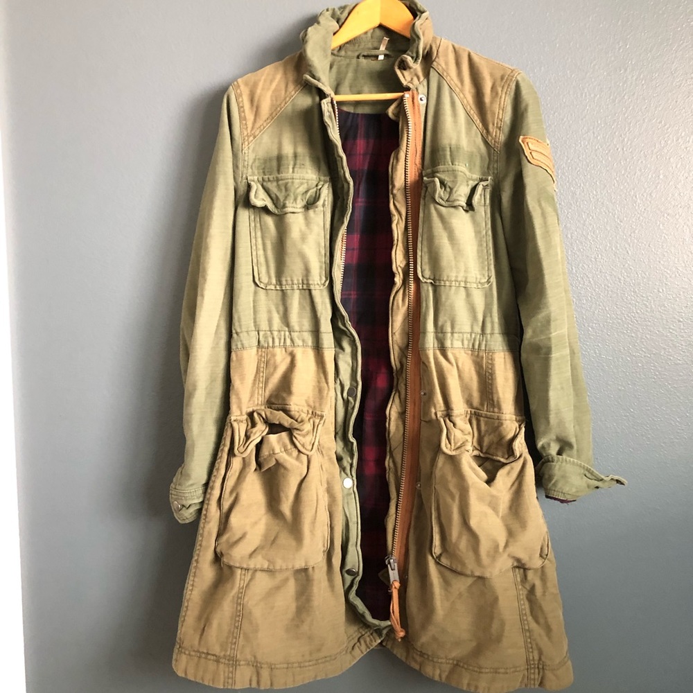Free People Green Jacket siZe xs